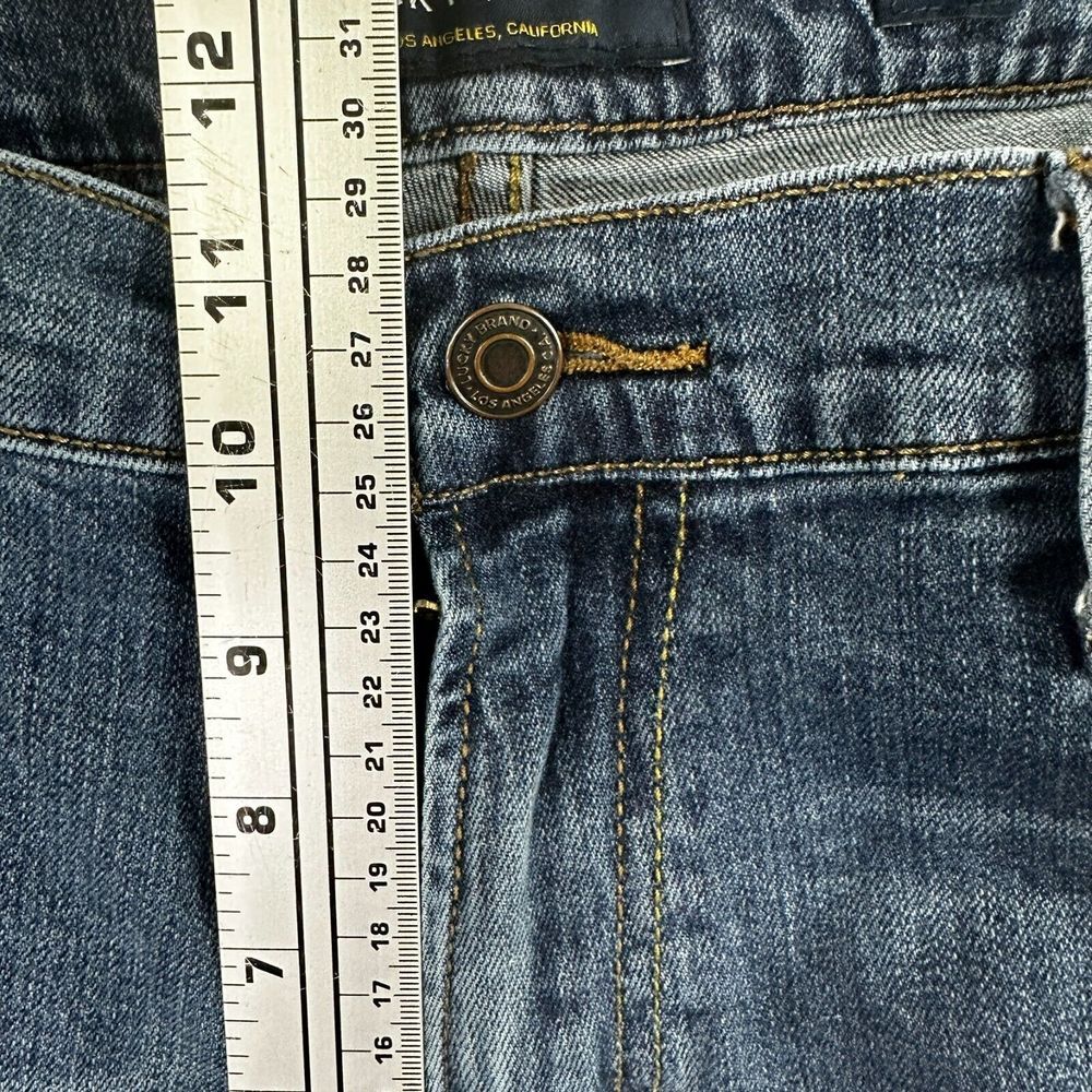lucky brand 221 straight jeans mens 36x30 (36x31) blue denim* - Picture 6 of 15
